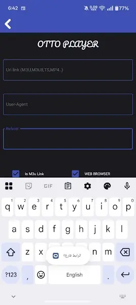Screenshot of OTTO TV High-Quality Video Playback